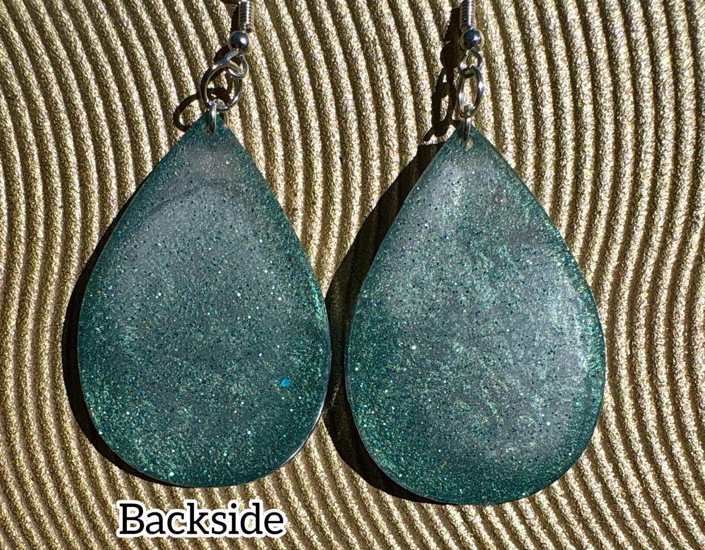Resin Teardrop Earrings, Vacation and Summer Jewelry, Beach and Tropical Accessory