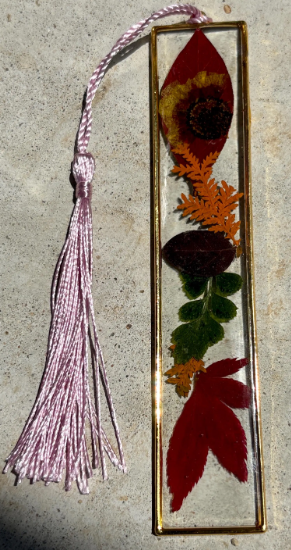Pressed Flower Bookmark | Resin Wildflower Tassel Bookmark Bookmarks Consecrated Jewelry Co.