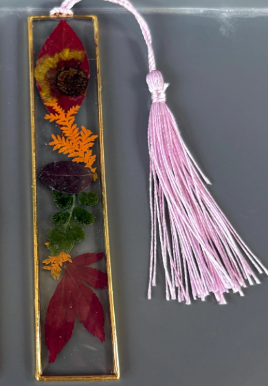 Pressed Flower Bookmark | Resin Wildflower Tassel Bookmark Bookmarks Consecrated Jewelry Co.