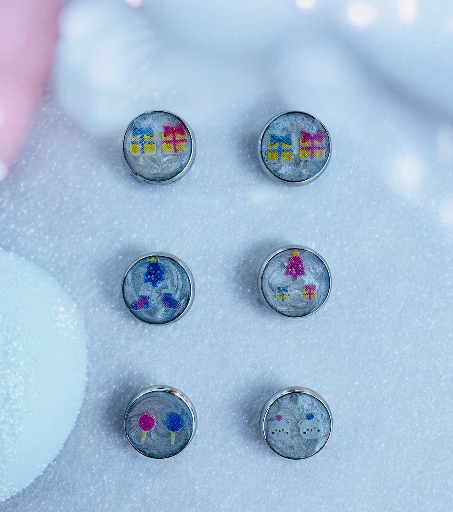 Mismatched Valentine Stud Earrings | Festive Holiday Pack Earrings Consecrated Jewelry Co.