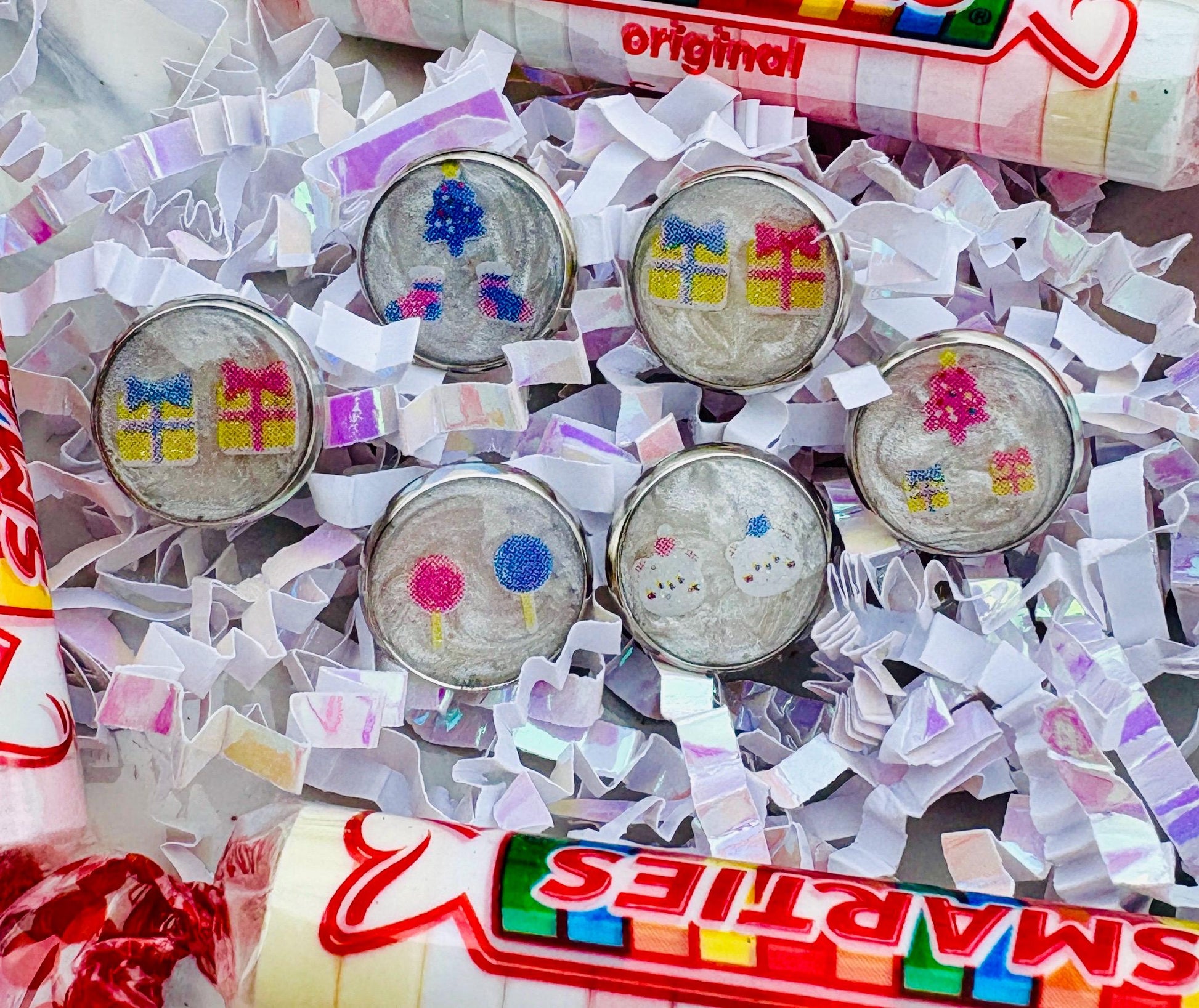 Mismatched Valentine Stud Earrings | Festive Holiday Pack Earrings Consecrated Jewelry Co.