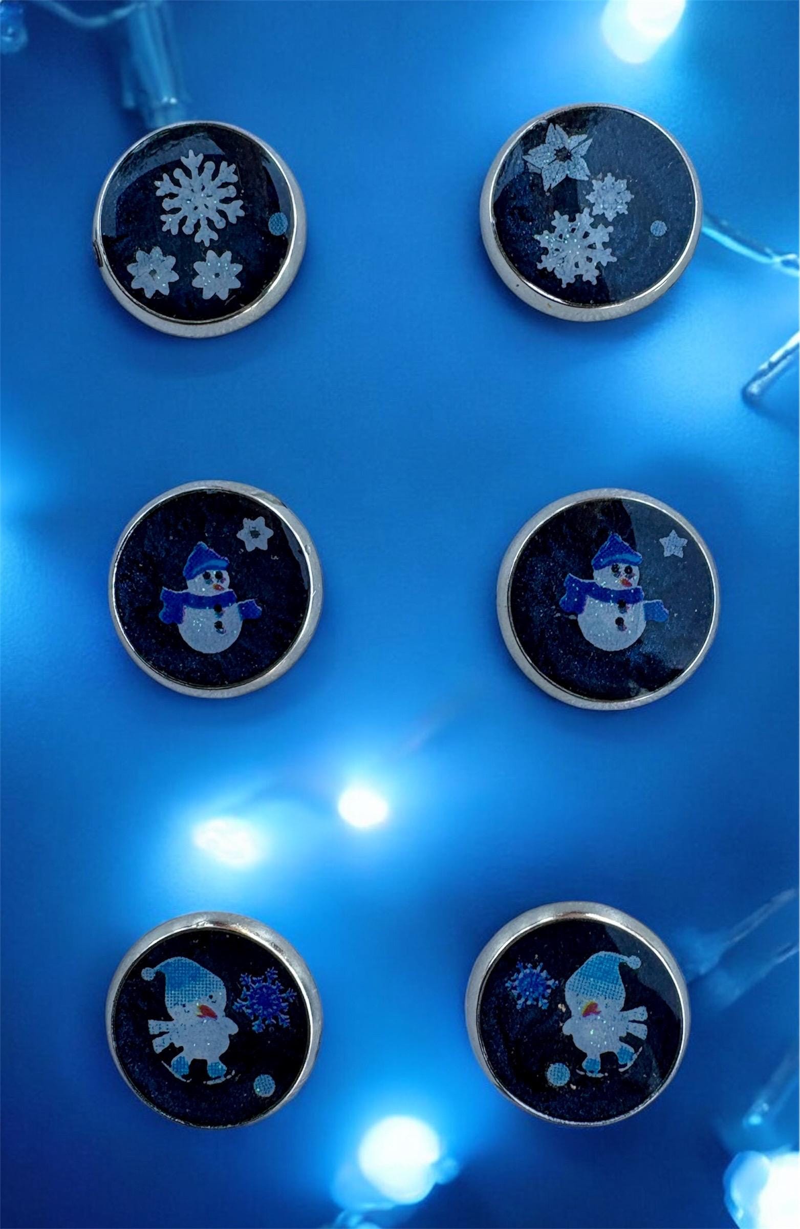 Christmas Stud Earring Set | Snowflakes Snowman Penguins Earrings Consecrated Jewelry Co.
