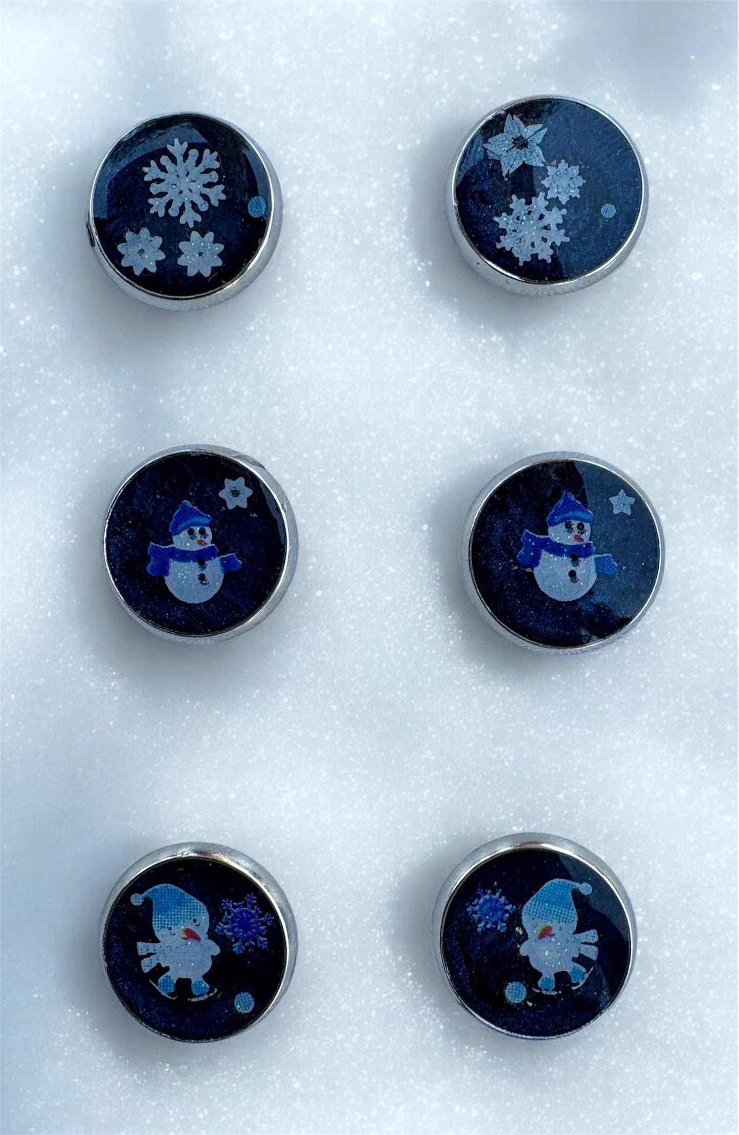 Christmas Stud Earring Set | Snowflakes Snowman Penguins Earrings Consecrated Jewelry Co.