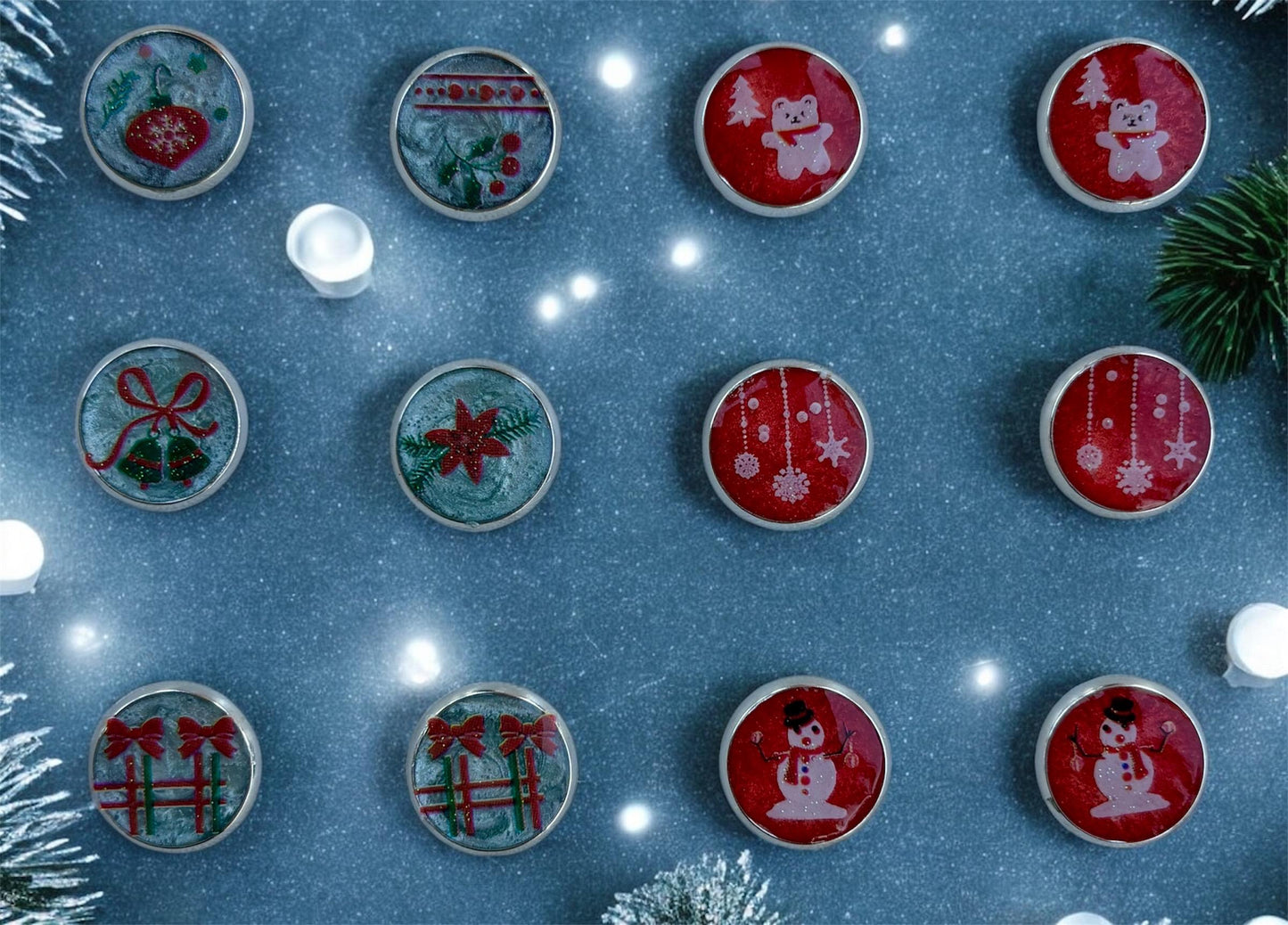 Mismatched Christmas Stud Earrings | Holiday Designs Set of 6 Earrings Consecrated Jewelry Co.