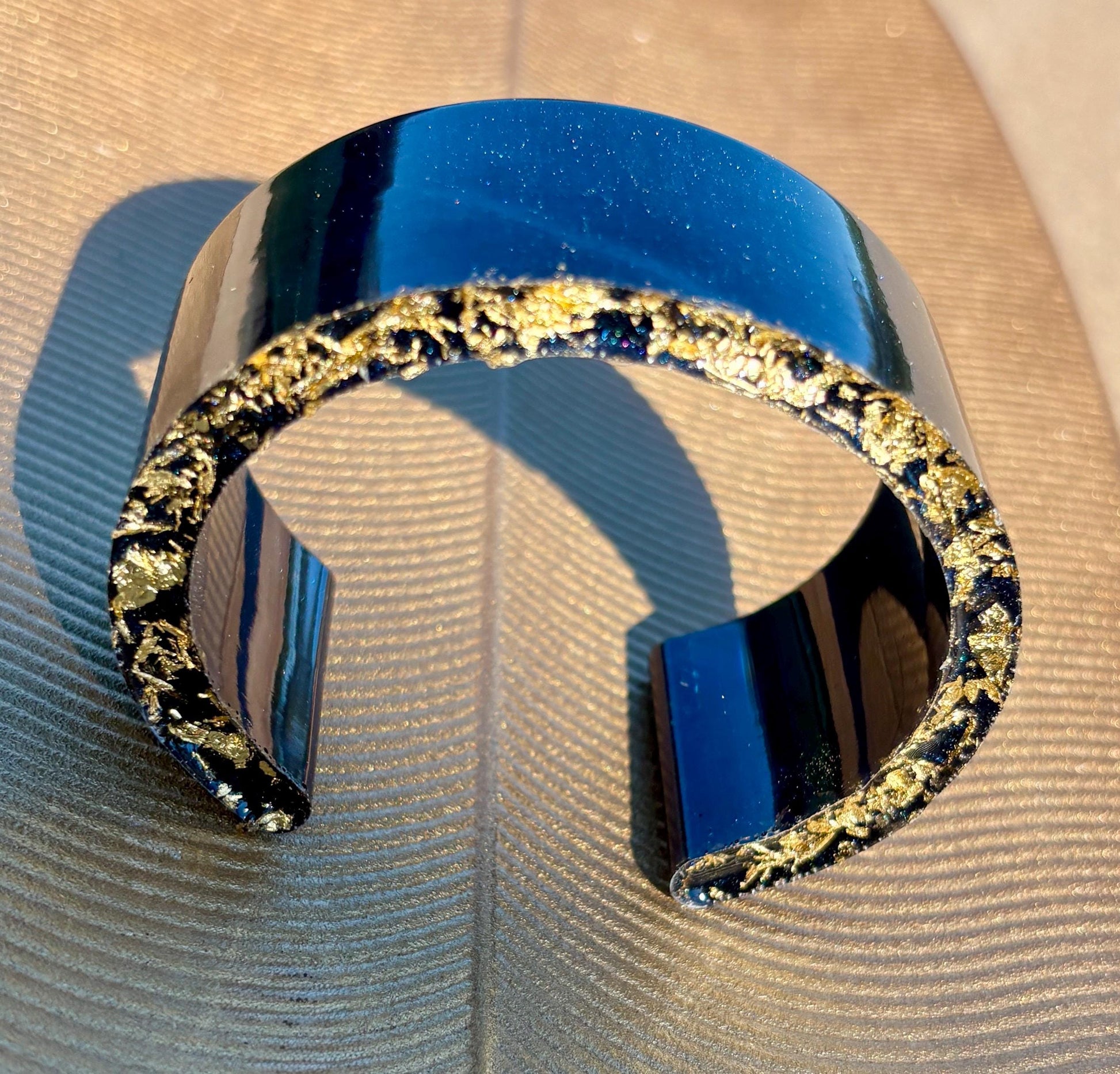 Purple Gold Turquoise Midnight Blue Cuff Bracelets | Colorful Set Bracelets Consecrated Jewelry Co.