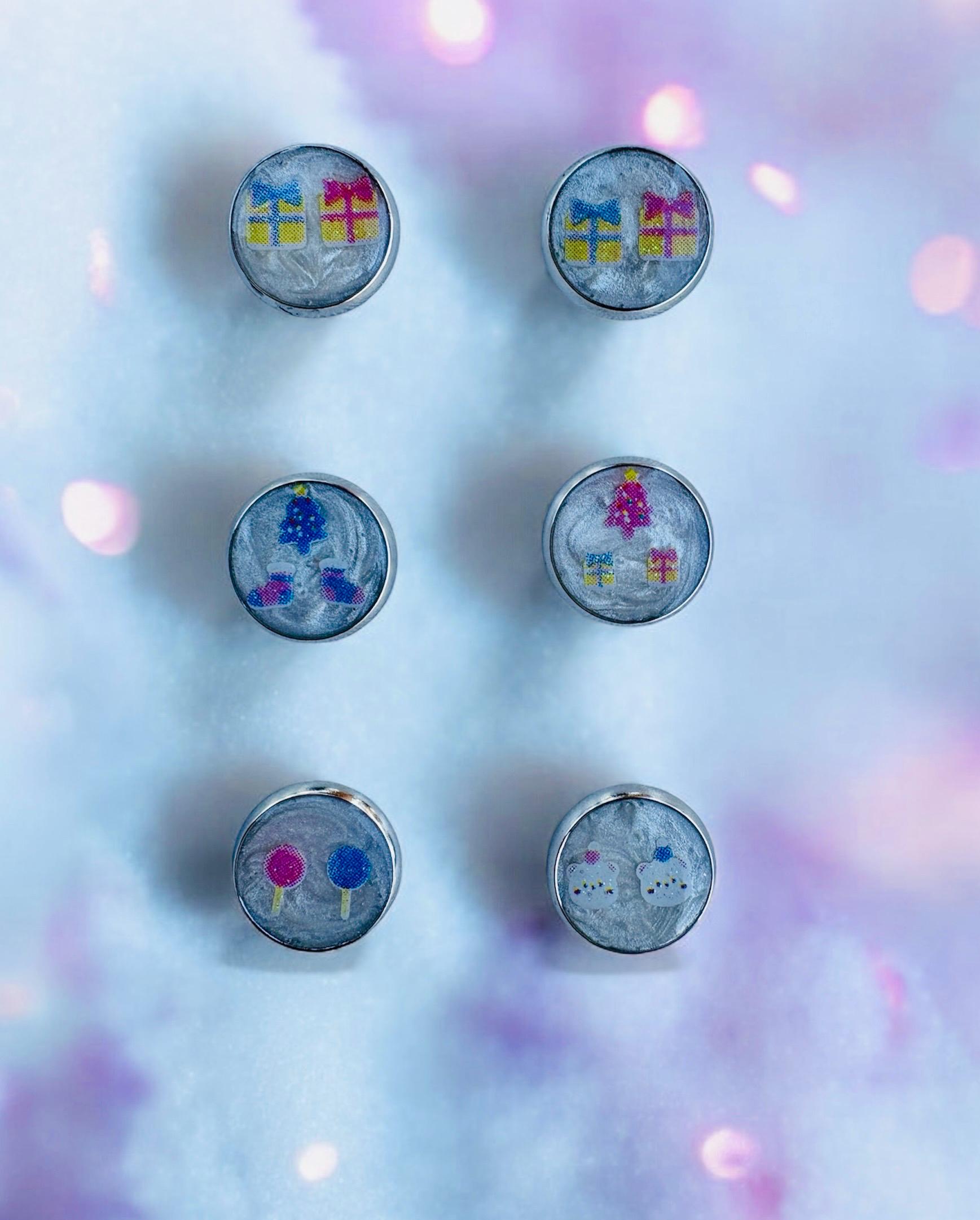Mismatched Valentine Stud Earrings | Festive Holiday Pack Earrings Consecrated Jewelry Co.