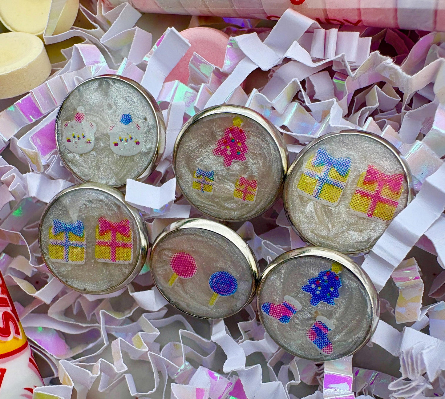 Mismatched Valentine Stud Earrings | Festive Holiday Pack Earrings Consecrated Jewelry Co.