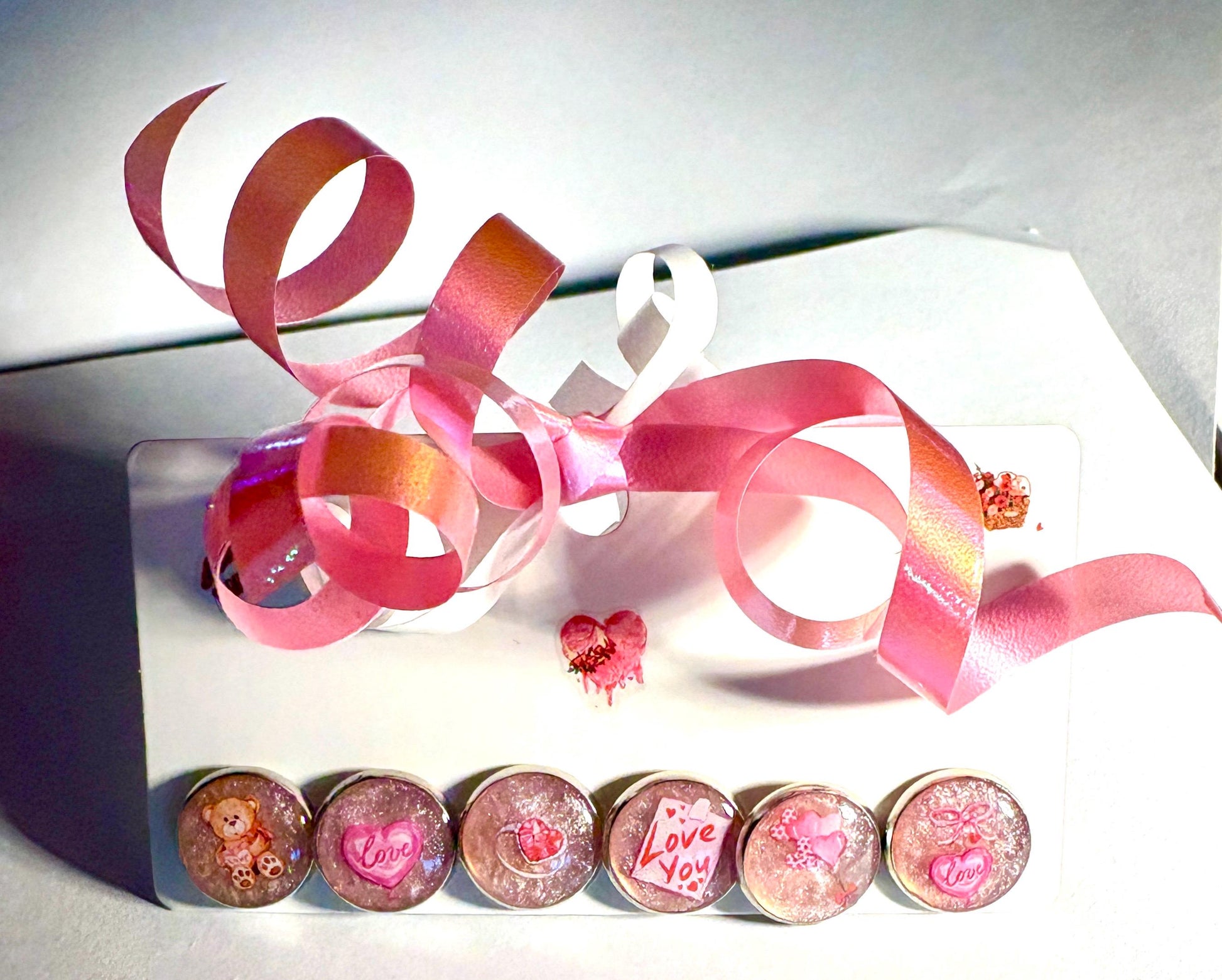 Pink Valentine Stud Earrings | Set of 3 | Love Heart Teddy Bear Earrings Consecrated Jewelry Co.