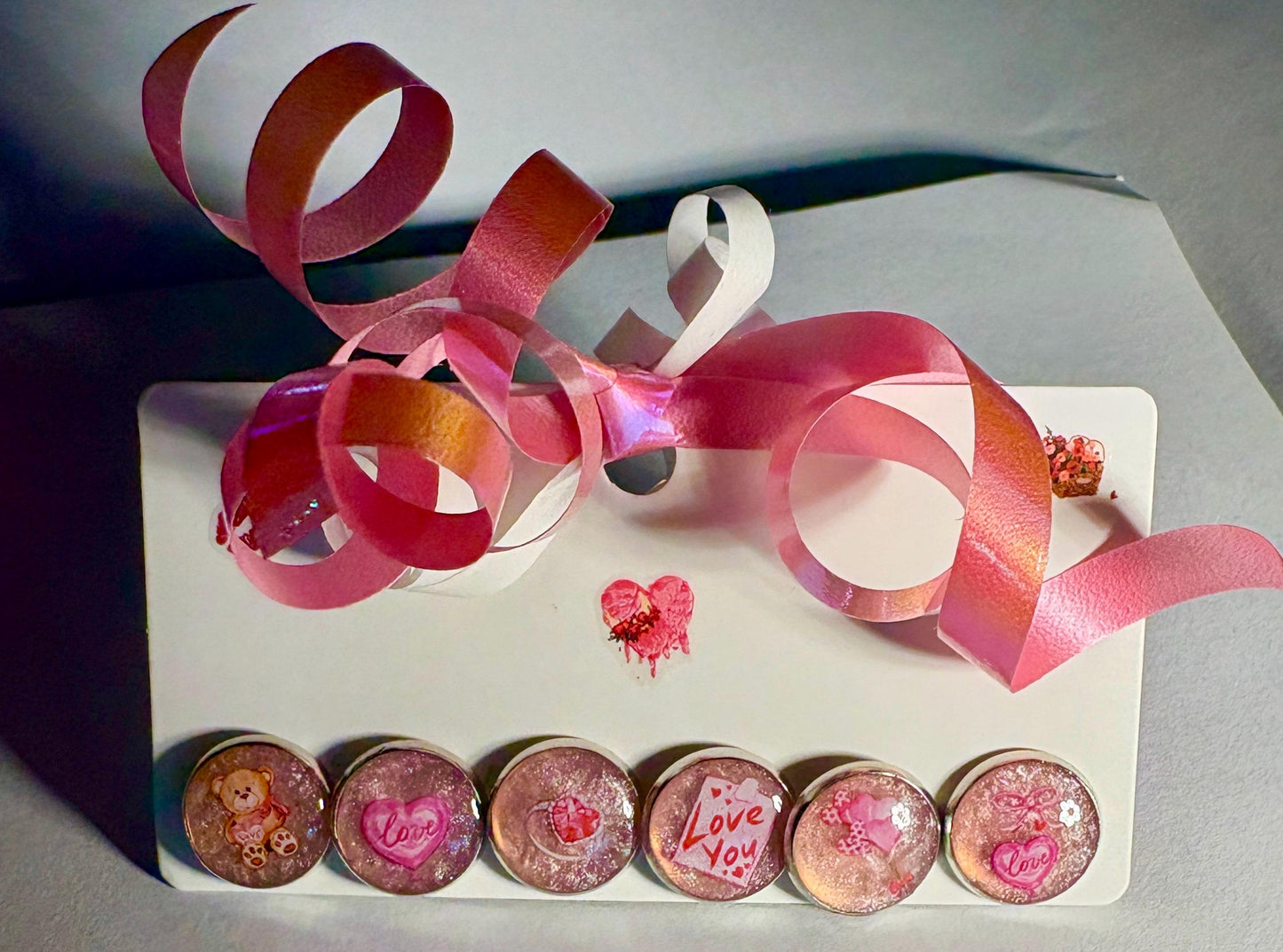 Pink Valentine Stud Earrings | Set of 3 | Love Heart Teddy Bear Earrings Consecrated Jewelry Co.