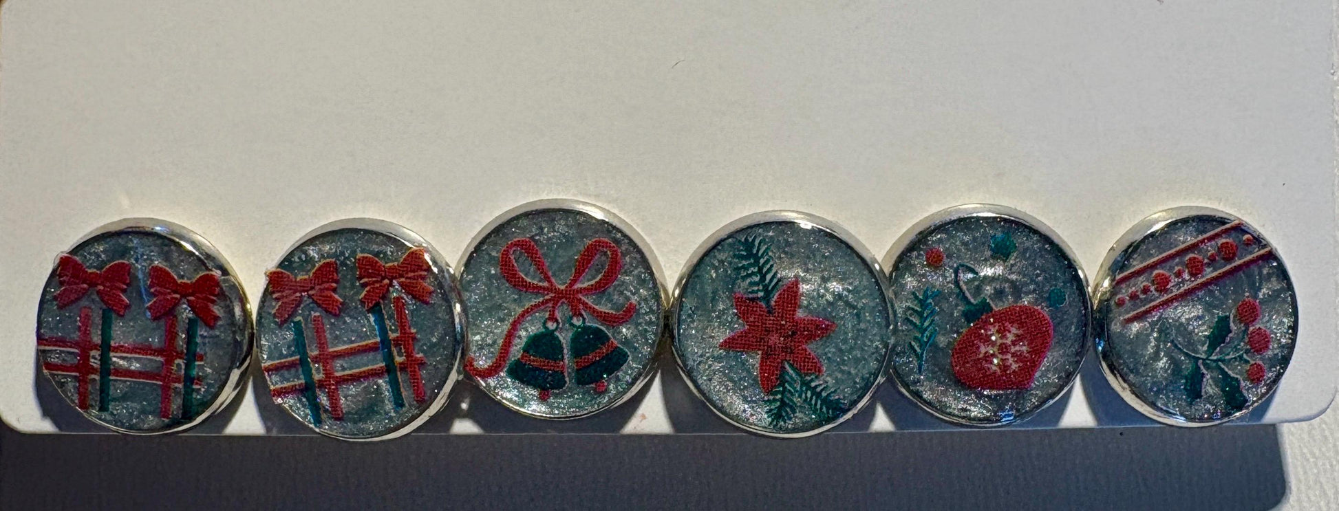 Mismatched Christmas Stud Earrings | Holiday Designs Set of 6 Earrings Consecrated Jewelry Co.