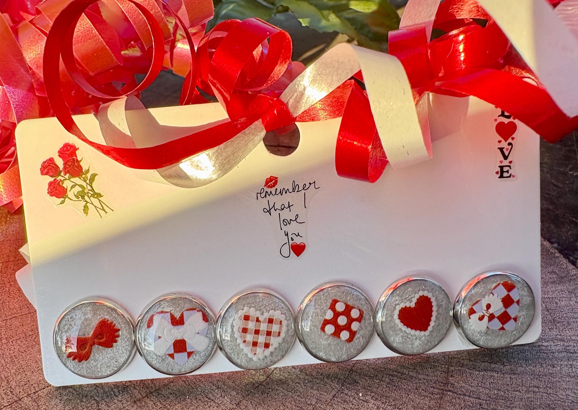Valentine Stud Earrings | Set of 3 | Red & White Heart Love Earrings Consecrated Jewelry Co.