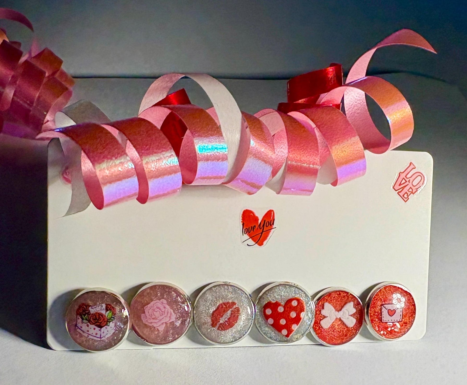 Pink Valentine Stud Earrings | Set of 3 | Lips Kiss Galentine's Earrings Consecrated Jewelry Co.