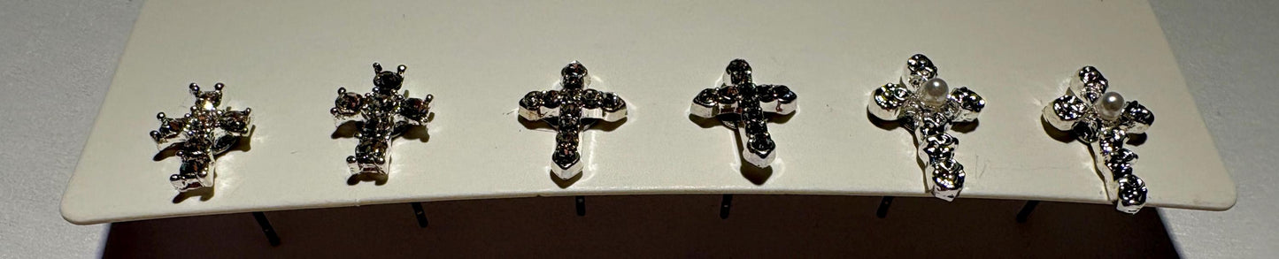 Tiny Cross Stud Earrings | Set of 3 | Crystal Gemstone Earrings Consecrated Jewelry Co.
