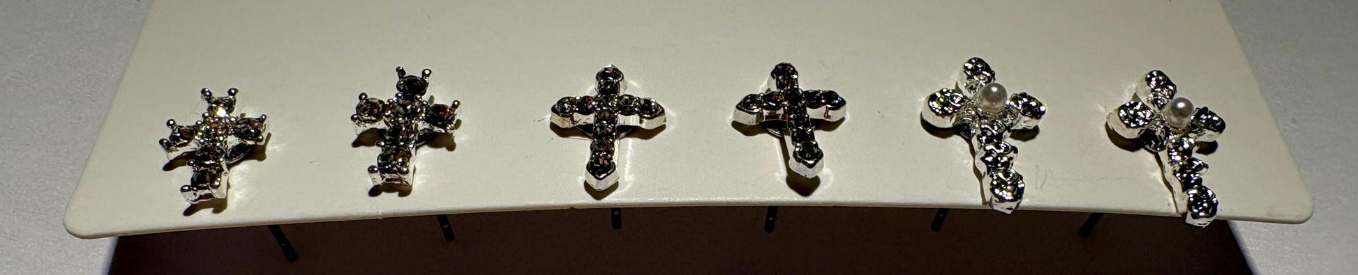 Tiny Cross Stud Earrings | Set of 3 | Crystal Gemstone Earrings Consecrated Jewelry Co.