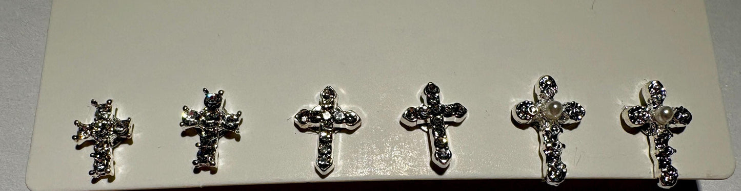 Tiny Cross Stud Earrings | Set of 3 | Crystal Gemstone Earrings Consecrated Jewelry Co.