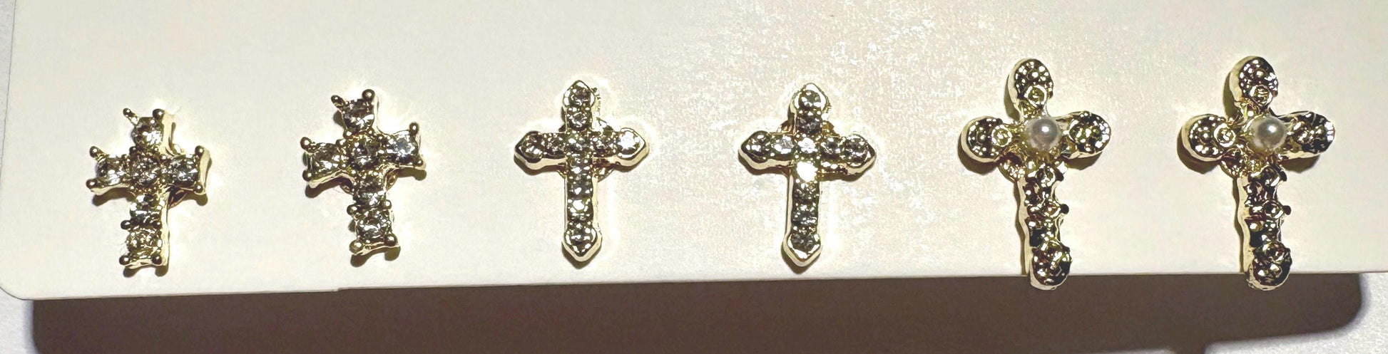 Tiny Cross Stud Earrings | Set of 3 | Crystal Gemstone Earrings Consecrated Jewelry Co.