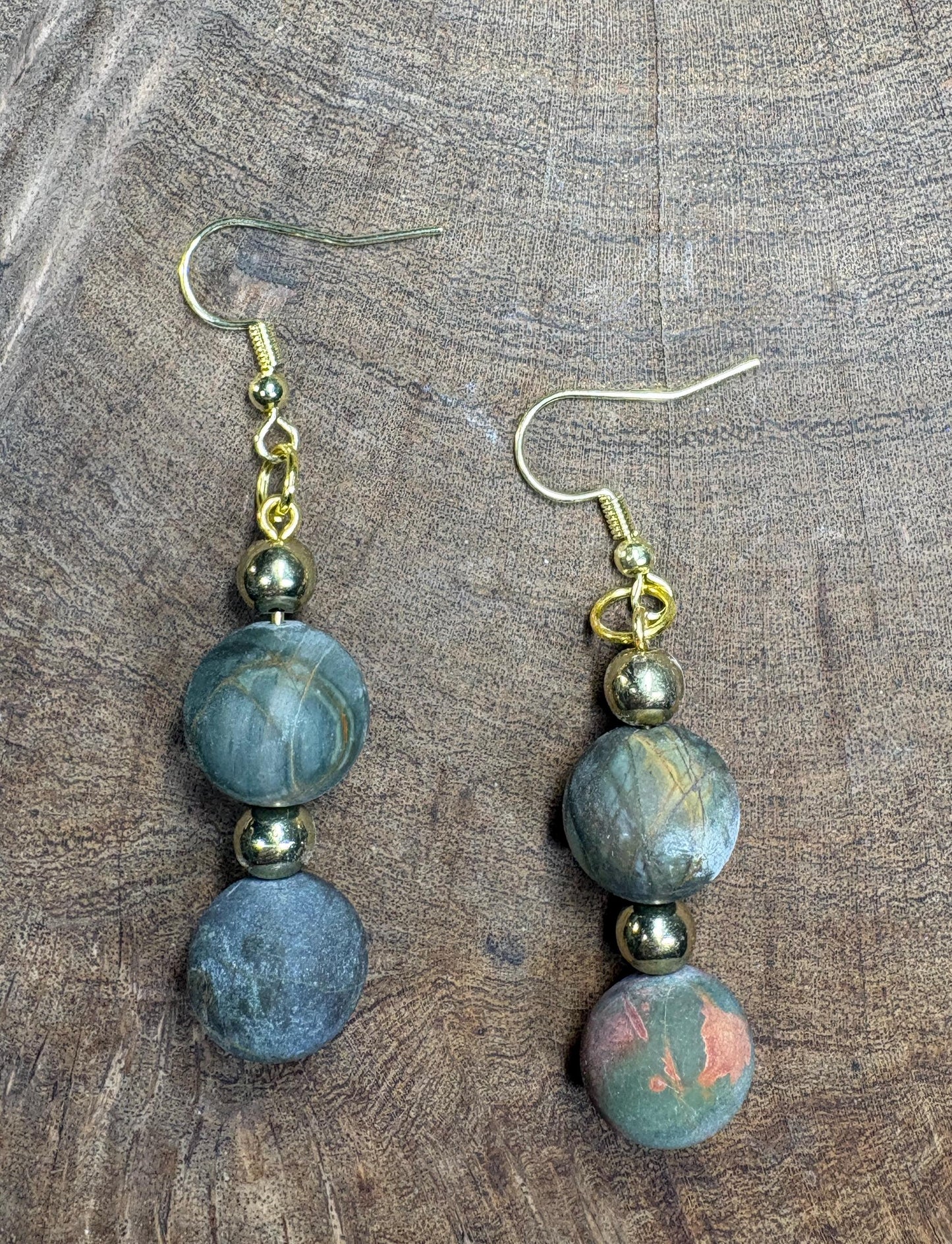 Handmade Marble Stone Dangle Earrings | Minimalist Natural Earrings Consecrated Jewelry Co.