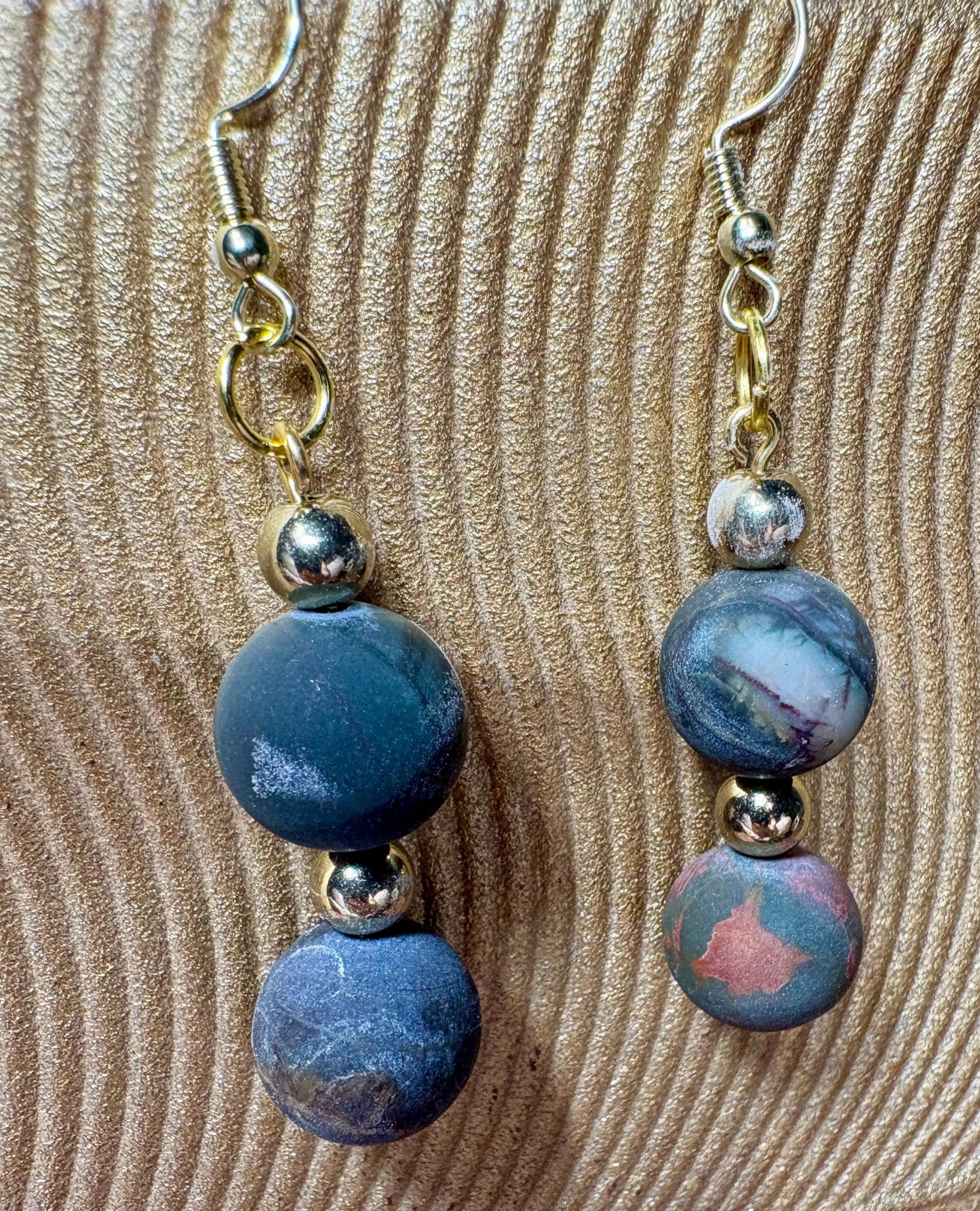Handmade Marble Stone Dangle Earrings | Minimalist Natural Earrings Consecrated Jewelry Co.