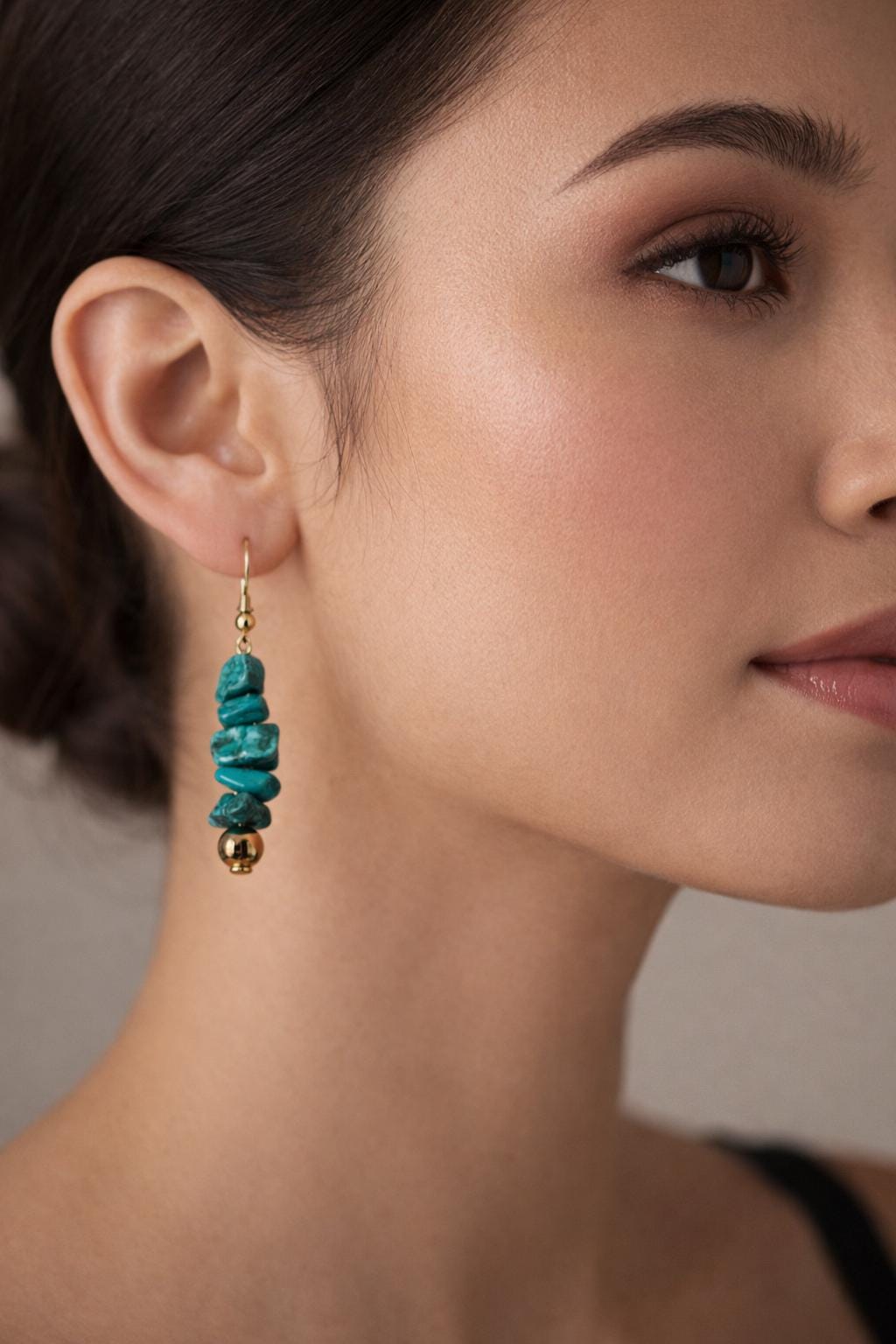 Boho Gemstone Dangle Earrings | Natural Stone Chip Beads Earrings Consecrated Jewelry Co.