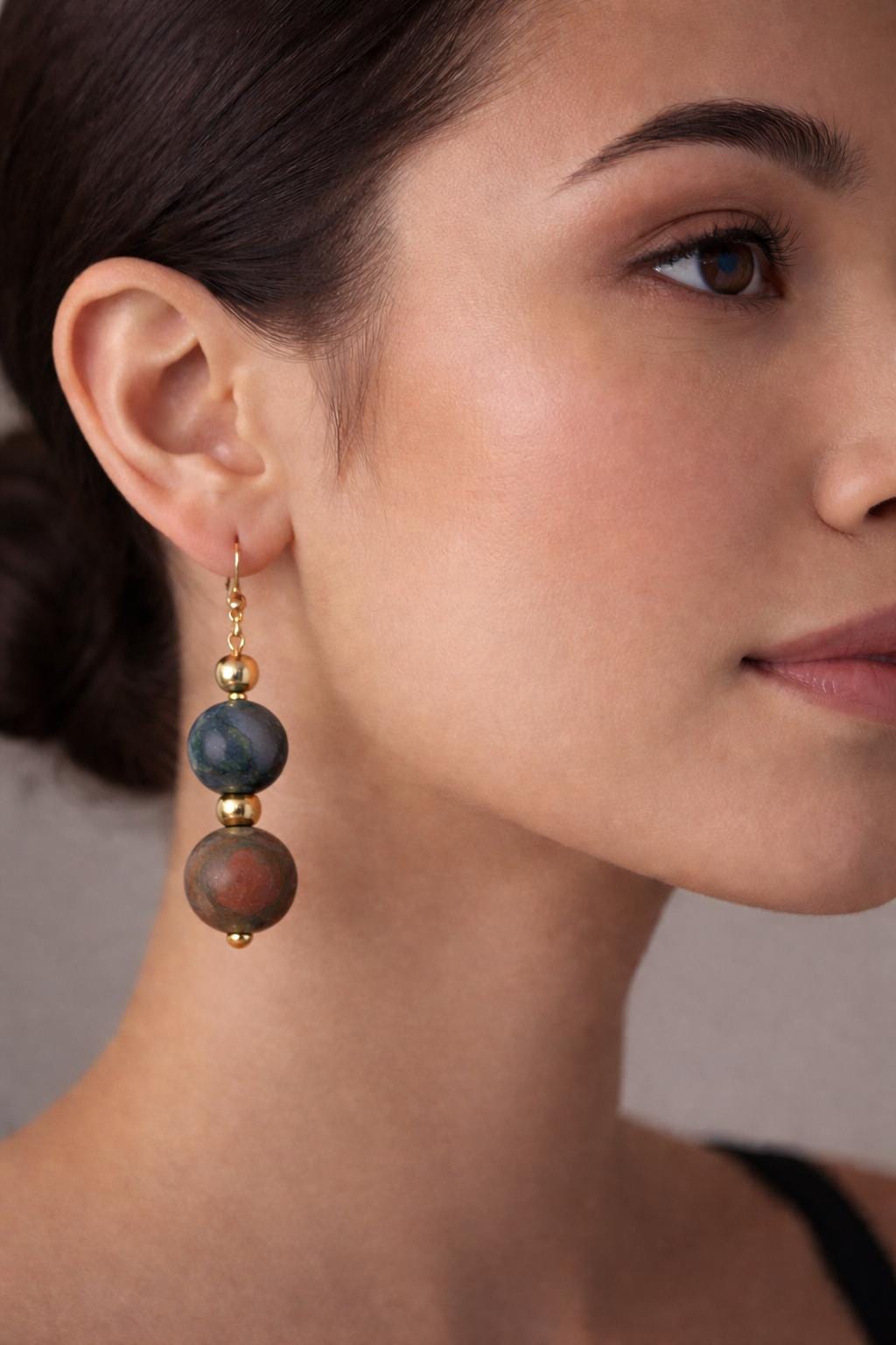 Handmade Marble Stone Dangle Earrings | Minimalist Natural Earrings Consecrated Jewelry Co.