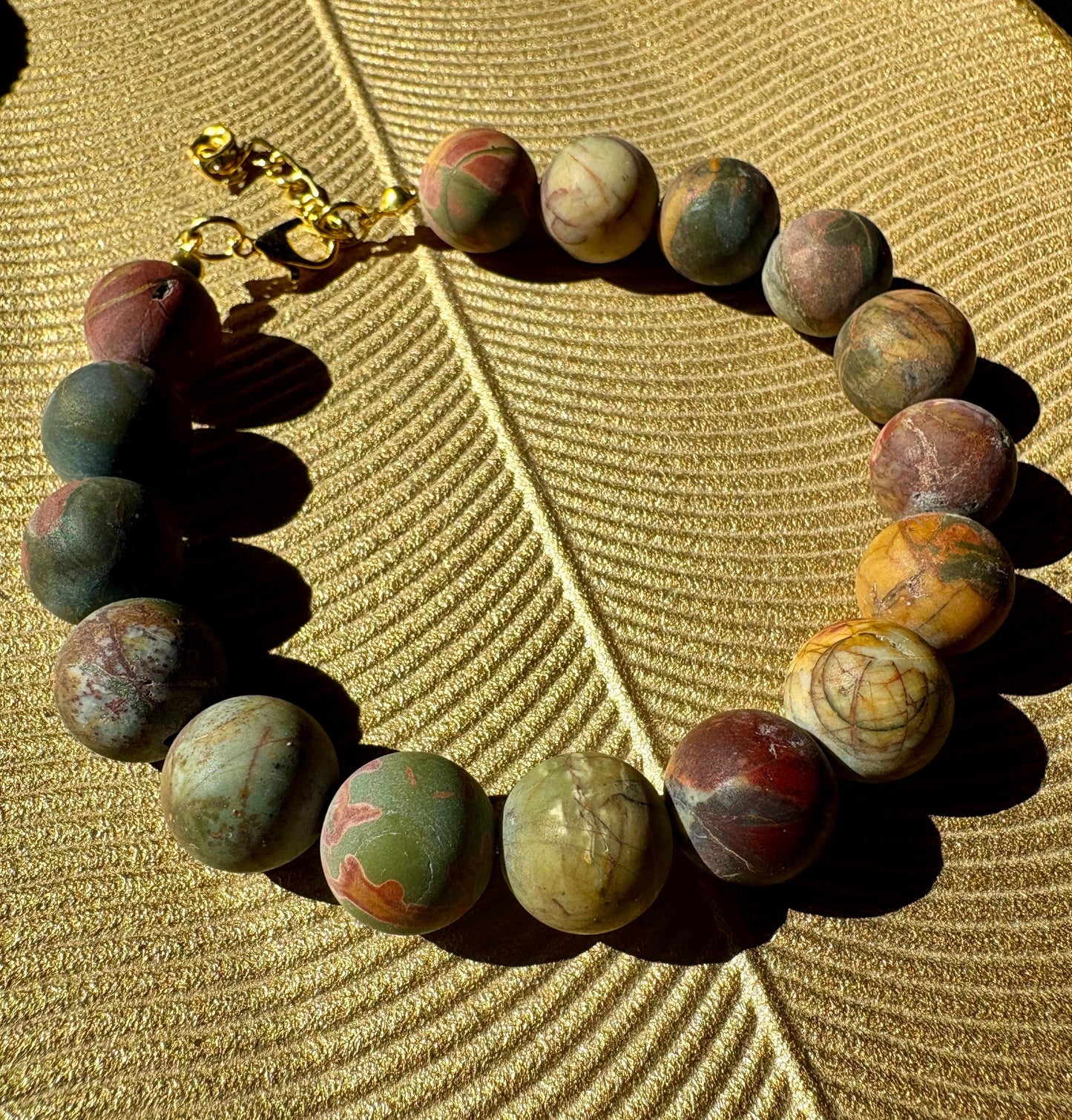 Handmade Marble Stone Bracelet | Natural Multicolor Rustic Bracelets Consecrated Jewelry Co.
