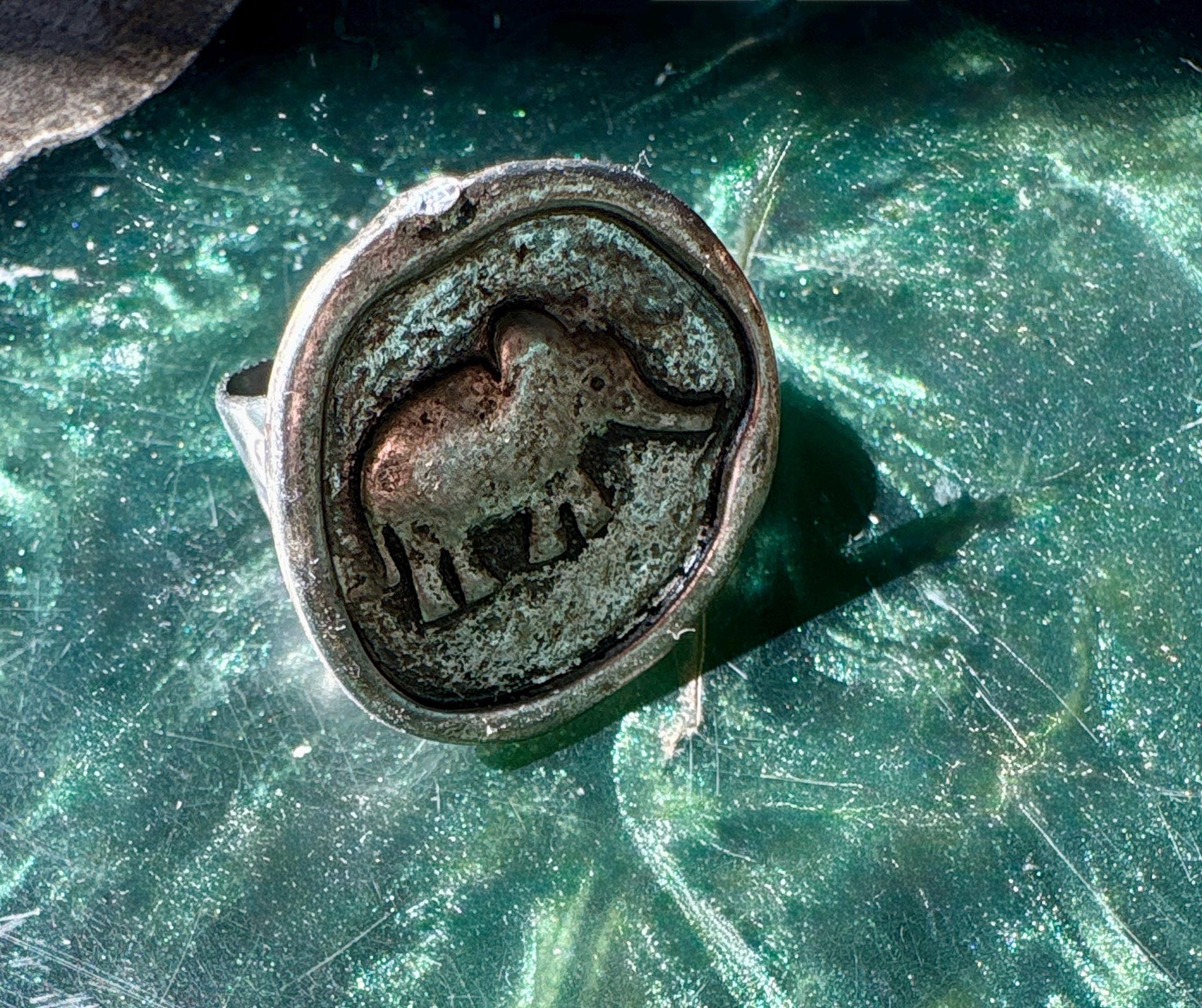 Silver Elephant Hammered Ring | Adjustable Cuff Rustic Western Boho Rings Consecrated Jewelry Co.