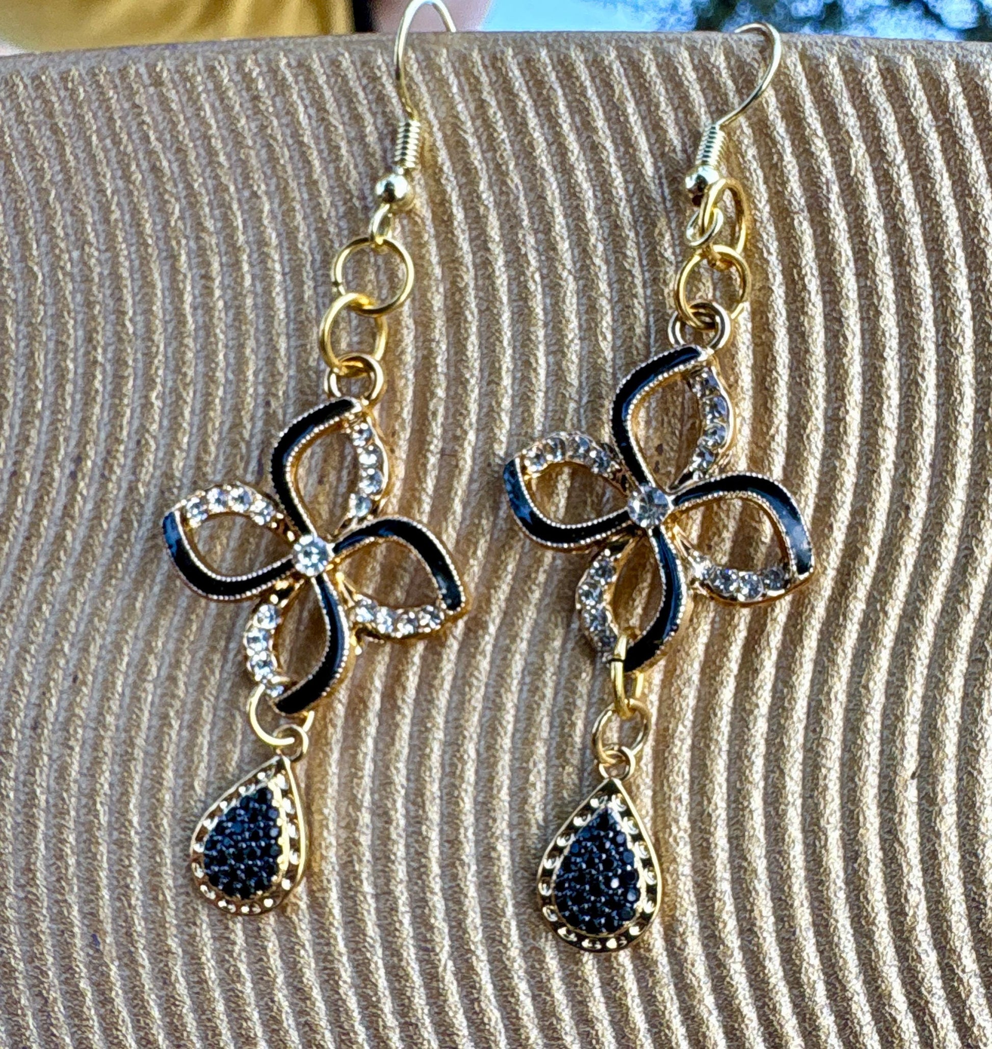 Handmade Glitter Resin Teardrop Earrings | Purple Pink Blue Flower Earrings Consecrated Jewelry Co.