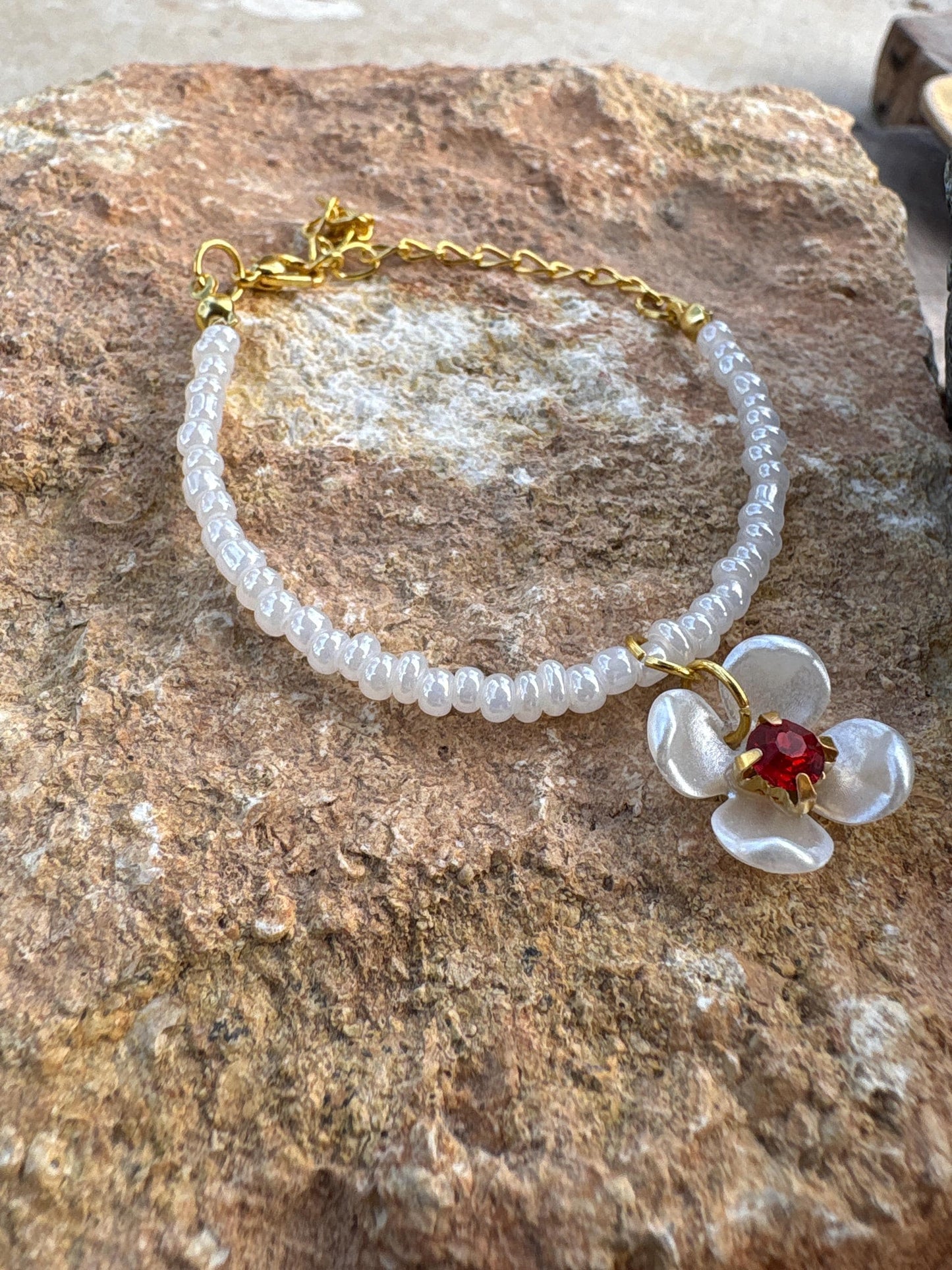 Clear Beaded Crystal Necklace | Adjustable Clasp Translucent Bracelets Consecrated Jewelry Co.