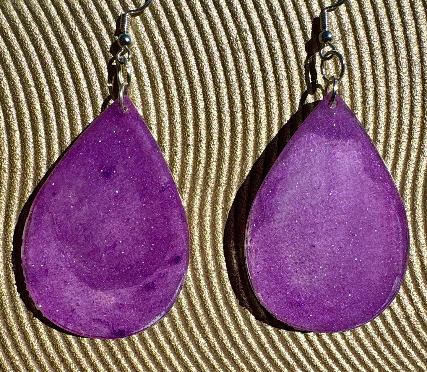 Resin Teardrop Palm Tree Dangle Earrings, Vacation and Summer Jewelry, Beach and Tropical Accessory