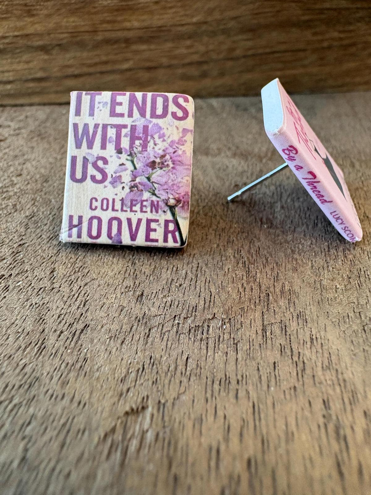 Mini Book Stud Earrings | Pick Your Purple Cover | Tiny Book Earrings | Book Lover Gift | Reader Earrings | Librarian Gift | BookTok Jewelry