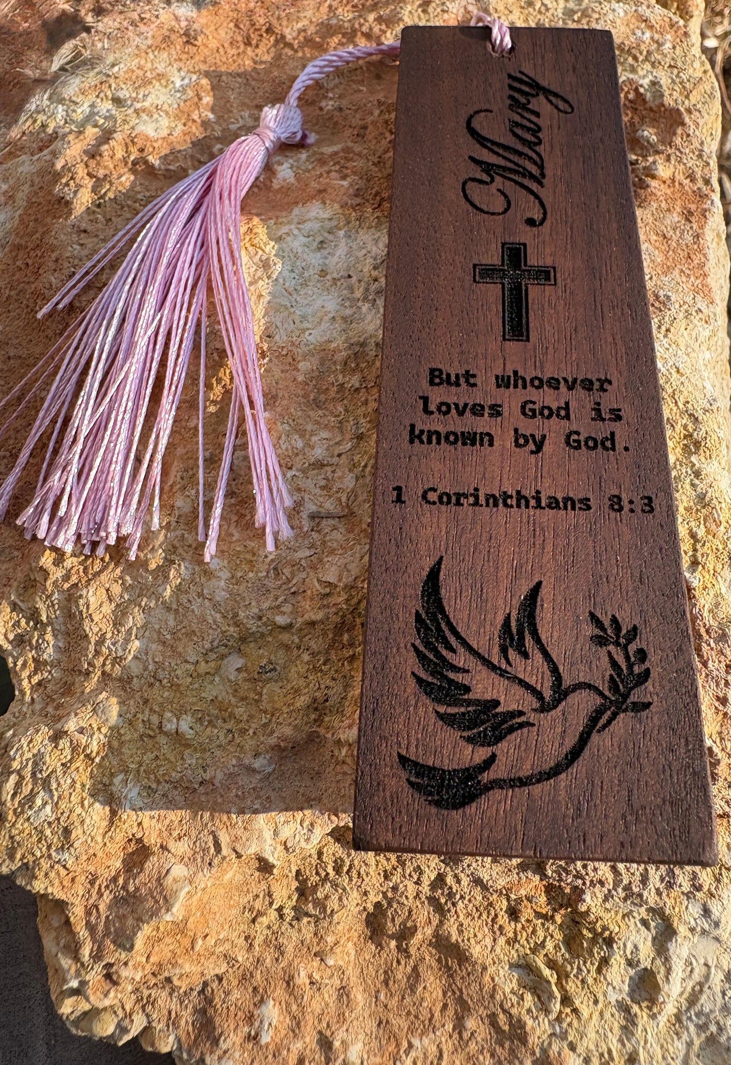 Personalized Christian Bookmark | Custom Engraved Wooden Bible Bookmark Bookmarks Consecrated Jewelry Co.